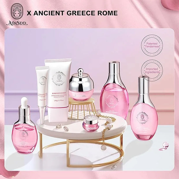 Hyaluronic Acid Anti Aging Skin Care Set Daily Skincare Kit For Women Gift Set 7 Pieces Women Beauty Set Valentine‘s day g...