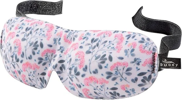 Bucky 40 Blinks No Pressure Printed Eye Mask for Travel & Sleep, Pink Arabella, One Size - Product Image
