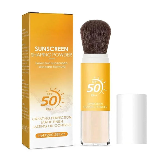 Mineral Sunscreen Setting Powder, SPF 50 Mineral Sunscreen Setting Powder for Face, Oil Control Natural Matte Finish, Mini...