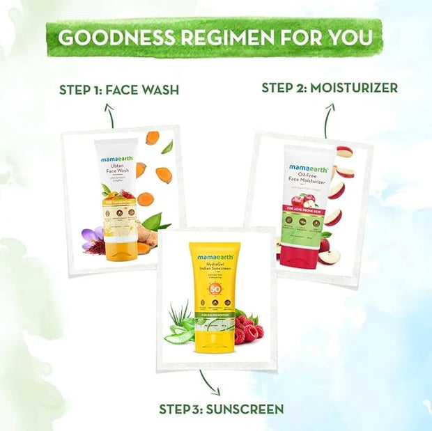 Mamaearth HydraGel Sunscreen | SPF 50 & PA++++ Sun Protection | Helps Fight UVA & UVB Rays with Aloe Vera & Raspberry | Hy...