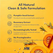 Handmade Heroes 100% Natural Eyelash Serum - Rosemary and Pumpkin Seed Oil for Fuller and Longer Looking Eyelashes, Lash E...