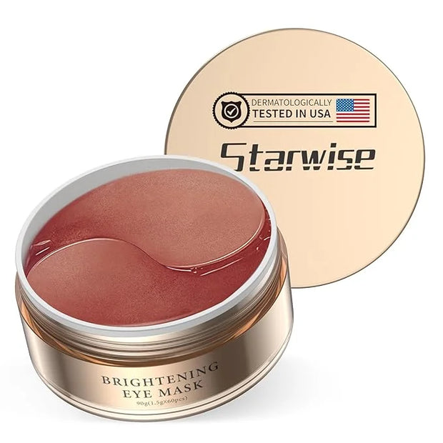Puffy Eyes Smoothing Under Eye Patches, Caffeine Eye Masks for Wrinkles and Dark Circles, Undereye Bags, Brightening Skinc...