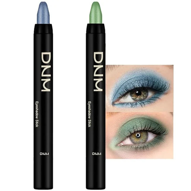 evpct 2Pcs Cream Eyeshadow Sticks Set for Eyes Sky Blue & Greenish Cyan Shimmer Eye Crayon Shadow Brightener Stick Pencil ...