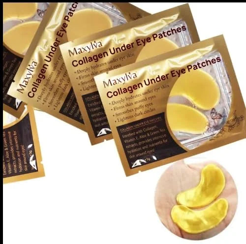10pc Moisturizing 24k Gold Eye Mask Collagen Eye Patch Crystal Eye Patch Moisturizing - Product Image