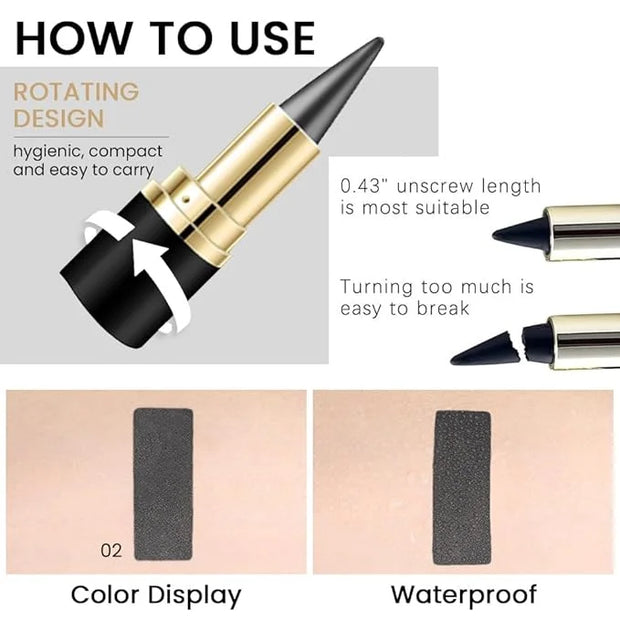 Kaely Gray Gel Eyeliner Pencil,Waterproof Smudge Proof Eye Liner Pen,Cat Eye Goth Halloween Makeup,Eye Black Face Paint Li...