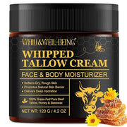 WHLH & WELL-BEING Beef Tallow for Skin, Beef Tallow and Honey Balm, Moisturizer for Face & Body Skin Care(1Pack) - Product...