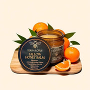 Organic Grass-Fed Beef Tallow Balm with Raw Honey - Moisturizing Cream for Soft, Smooth Skin - Handmade All-Natural Moistu...