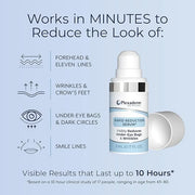 Plexaderm Rapid Reduction Eye Serum - Visibly Reduces Under-Eye Bags, Wrinkles, Dark Circles, Fine Lines & Crow's Feet Ins...