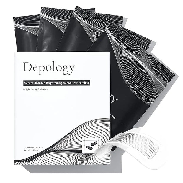 depology Serum-Infused Micro Dart Patches | 4 Pairs Eye Mask | Under Eye Patches for Wrinkles | Fine Lines | Hydrating Eye...