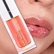 Plumping Lip Oil,Hydrating Lip Gloss Tinted Lip Balm Lip Care Transparent Toot Lip Oil,Big Brush Head Glass Lip Glow Oil F...