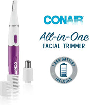 Conair All-in-1 Facial Hair Trimmer for Women, Perfect for Face, Ear/Nose and Eyebrows, Battery-Powered - Product Image