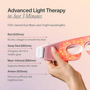 Solawave Eye Recovery Pro Kit | Red Light Therapy Eye Mask + LightBoost Eye Cream | Reduce Fine Lines & Wrinkles, Under Ey...