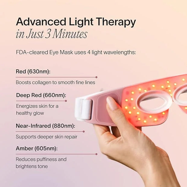 Solawave Eye Recovery Pro Kit | Red Light Therapy Eye Mask + LightBoost Eye Cream | Reduce Fine Lines & Wrinkles, Under Ey...