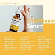 Vitamin C Serum with Vitamin E & Ferulic Acid | Anti-Aging Radiance Restoring Facial Serum | Powerful Antioxidant Lift Fin...