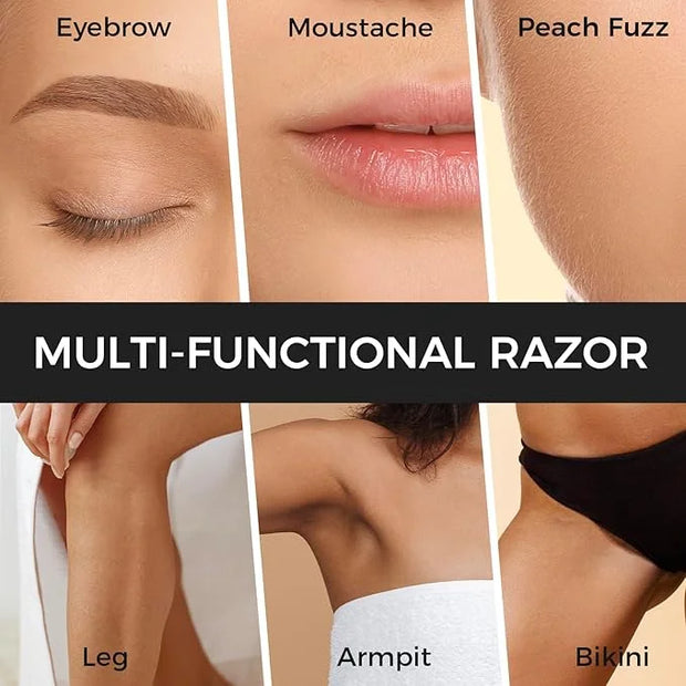 ZOMCHI Dermaplaning Tool for Face with 11 Refill Blades, Dermaplane Razor for Women and Men, Face Razor with Precision Sil...