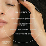 Advanced Clinicals Tea Tree Oil For Skin Facial Serum | Tea Tree Serum For Face With Vitamin E + Botanicals To Help Improv...