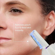 Michael Todd Beauty Sonicsmooth Pro+ Dermaplane Razor for Women Face + Eyebrow trimmer Dermaplaning System w/LED Light Pea...