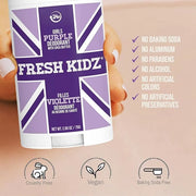 Fresh Kidz Body Wash 16.9 fl.oz. and Stick Deodorant 2.65 oz for Kids and Teens - Girls "Purple" Set - Product Image