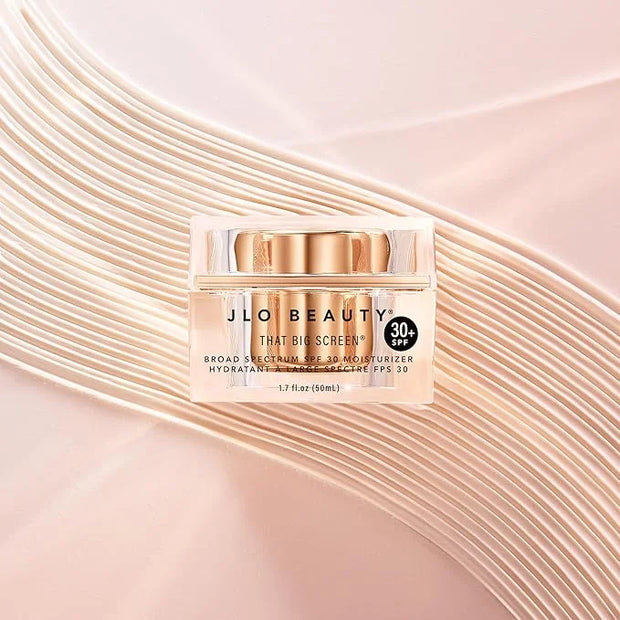 JLO Beauty That Big Screen Broad Spectrum SPF 30 Face Moisturizer, Hydrates, Protects, Luminizes, Lightweight Hyaluronic A...