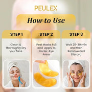 Beauty Golden Under Eye Patches (60 Pairs) - Under Eye Mask for Face Collagen Skin Care Products, Treatment for Dark Circl...