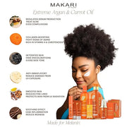 MAKARI Extreme Argan & Carrot Seed Oil Skin Toning 2 Piece Gift Set | Exfoliating Soap & Tone Boosting Body Lotion Ideal f...