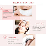 100 Pairs Set, Under Eye Pads for Eyelash Extensions Lint Free Eye Gel Patches Premium Collagen Lash Pad Eye Mask Makeup T...