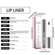 3PCS Peel Off Lip Liner, Lip Liner Tattoo Long