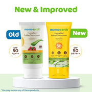 Mamaearth HydraGel Sunscreen | SPF 50 & PA++++ Sun Protection | Helps Fight UVA & UVB Rays with Aloe Vera & Raspberry | Hy...