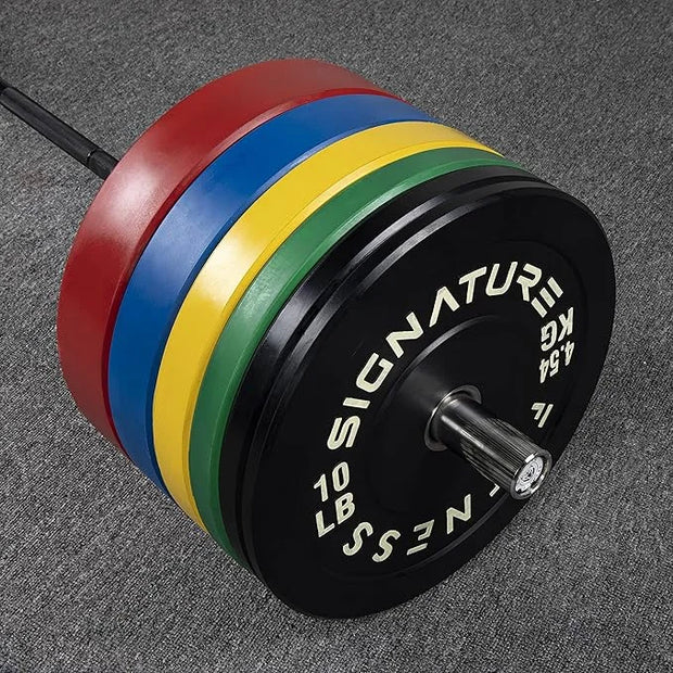 Signature Fitness 2" Olympic Bumper Plate Weight Plates 25LB Single, - Product Image