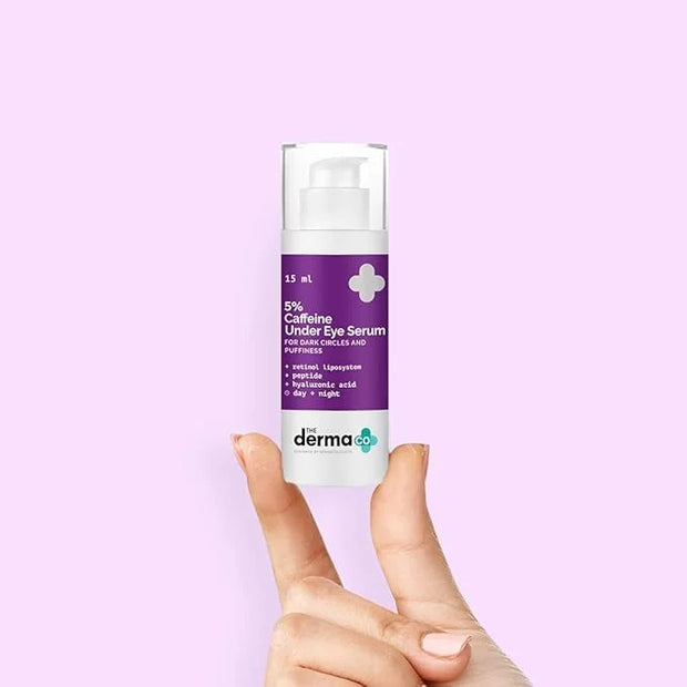 The Derma Co 5% Caffeine Under Eye Serum | Helps Reduce Dark Circles & Puffiness | Gives Long Lasting Hydration | Gentle o...