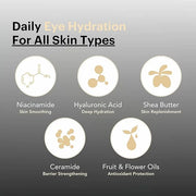 Knours. One Perfect Firming + Plumping Eye Cream with Hyaluronic & Ceramide Niacinamide Shea Butter Fruit + Flower Oils fo...