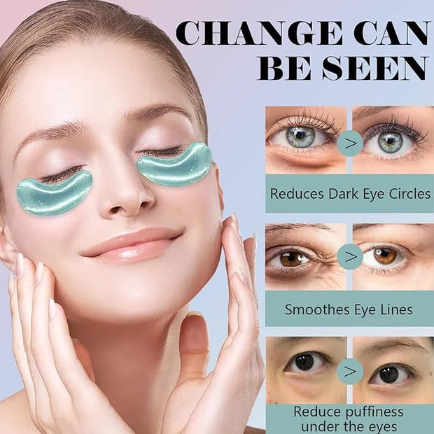 Miniling 28 Pairs Eye Masks, Reduce Wrinkles Under Eye Patches for Puffy Eyes, Dark Circles, Eye Bags, Natural Collagen Ey...