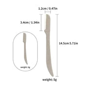 Micro Grooved Derma Blades Facial Razor, Wheat Straw Facial Razor for Women and Men, Eyebrow Razor, Bikini Razor, Hair Tri...