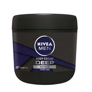 Beiersdorf Nivea Men Body Cream Deep Impact Normal Skin 13.5oz 48h Moisture - Product Image