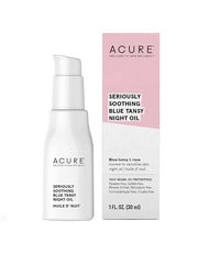 Acure Seriously Soothing Tansy Night Rose Oil - Soothes, Deep Hydrate & Moisturize Dry, Acne Prone, Sensitive Skin - Antio...