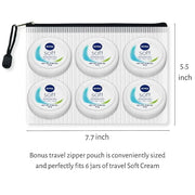 TINY SEED 6-Pack Travel Kit: Soft Cream Travel Size (0.84 oz each). Soft Moisturizing Cream for Face, Hands, and Body. Inc...