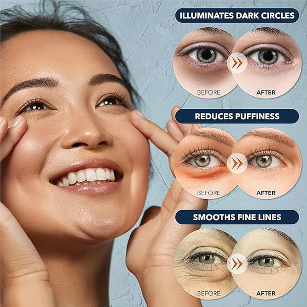 Purederm Deluxe Collagen Eye Mask Collagen Pads For Women 2+4 Pack Of 30 Sheets/Natural Eye Patches With Anti-aging and Wr...