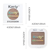 Kaely Pressed Single Eyeshadow Makeup, Cocoa Brown Matte Highly Pigmented Monochrome Eye Shadow Palette, Waterproof Neutra...