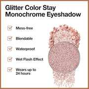 Monochrome Pressed Eyeshadow, Waterproof Neutral Powde Mini Shimmer Rose Gold Eyeshadow, sombras para ojos, Talc, Paraben ...