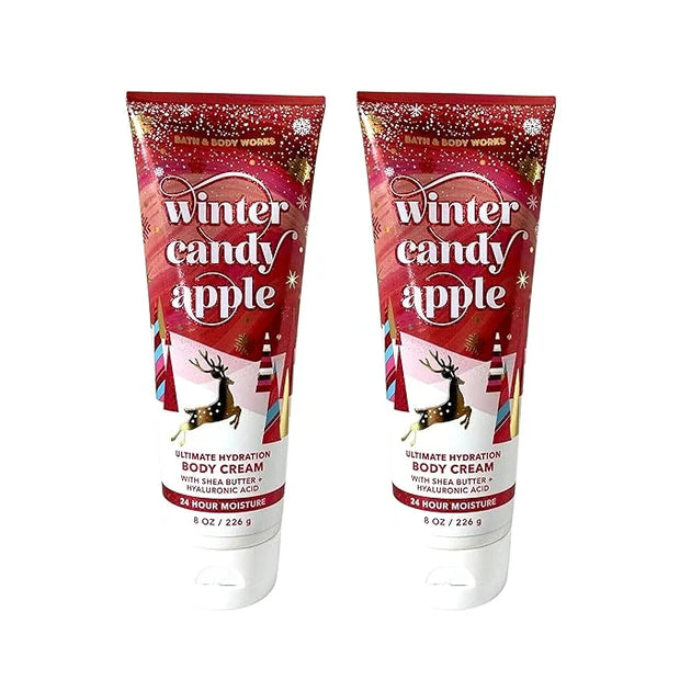 Bath & Body Works Ultimate Hydration Body Cream (Winter Candy Apple), 8.00 Ounce (Pack of 2) - Product Image