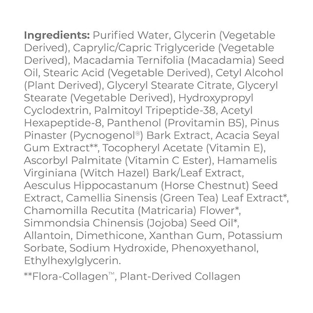 Derma E Advanced Peptides and Vegan Flora-Collagen Eye Cream – Double Action Collagen Eye Cream with Peptide Complex – Fir...