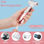 4 in 1 Electric Razors for Women, Portable Shaver for Women, Rechargeable Trimmer for Face Arm Body Legs Underarm Bikini -...