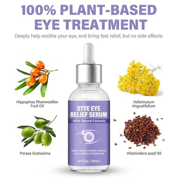 Stye Eye Treatment, Natural Stye Relief Serum, Gently Cleanses Lashes and Eyes, Chalazion and Blepharitis Treatment，Reliev...