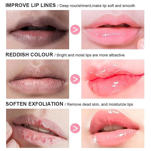6 Pcs Roll-on Lip Gloss Set, Clear Lip Gloss Crystal Jelly Liquid Lipstick, Plumping Lip Oil Moisturizing Hydrating Non-St...