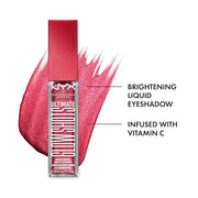 NYX PROFESSIONAL MAKEUP Ultimate Glow Shots, Liquid Eyeshadow, Long-Lasting Shimmer Eye Shadow with Vitamin C - Raspberry ...