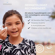 Mineral Transparent Sunscreen Face Stick SPF 50, Reef Safe Sunblock, 22.5% Zinc Oxide Waterproof Sun Screen, Broad Spectru...