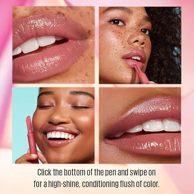 Kaja Lip Gloss - Heart Melter | High-shine, Glossy Finish, Soft Rosy Mauve, Moisturize, 03 Crazy 4U, 0.04 Oz - Product Image