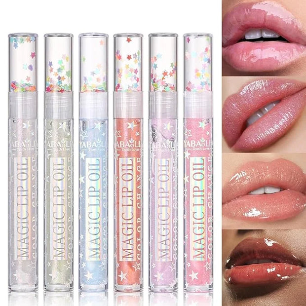 Petansy Shimmery Glitter Lip Gloss 6 Colors Liquid Lipstick Set Plumping Lip Oil | Syrupy gloss | Long Lasting | Moisturiz...