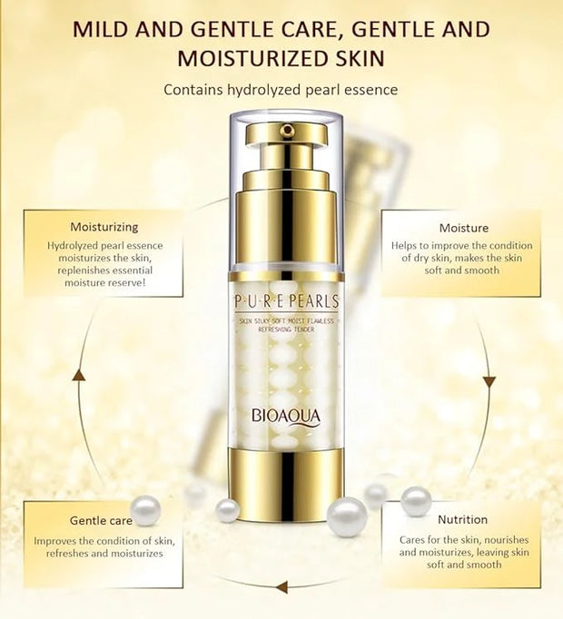 BIOAOUA Pure Pearls Skin Silky Flawless Refreshing Eye Cream Essence Beautiful Moisturized Skin Oil Control 35g - Product ...