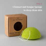 J&L Naturals Simple Skin Regimen Kit With Cleansing Bar, Face Salve, Konjac Sponge, Lip Balm | For Oily, Dry, Mature, and ...